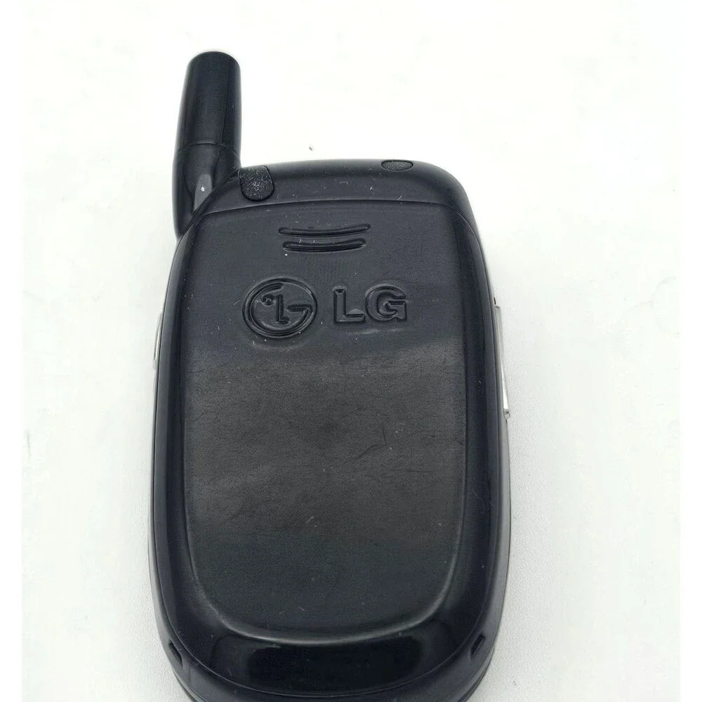 LG CG225 Cingular Black Flip Phone Y2K Cell Phone Box Charger